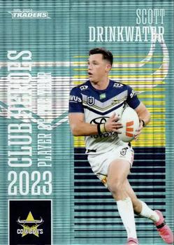 2024 NRL Traders Titanium - Club Heroes Teal #CHT15 Scott Drinkwater Front